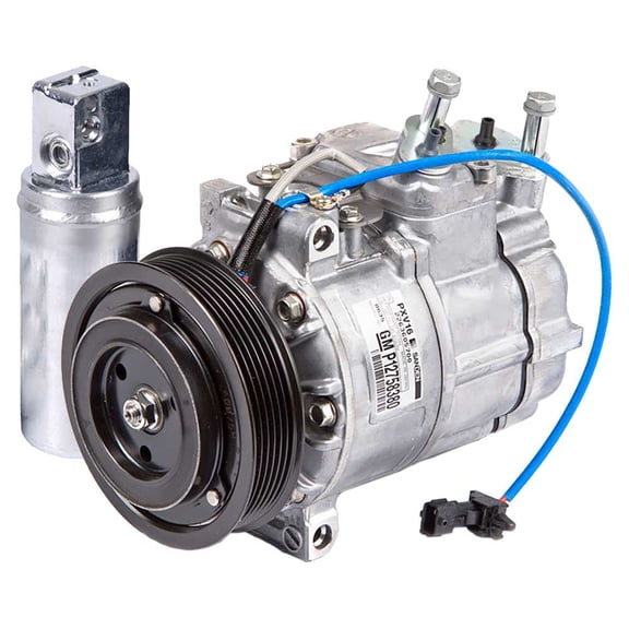 For Saab 9-5 2003-2009 OEM AC Compressor w/ A/C Drier - BuyAutoParts