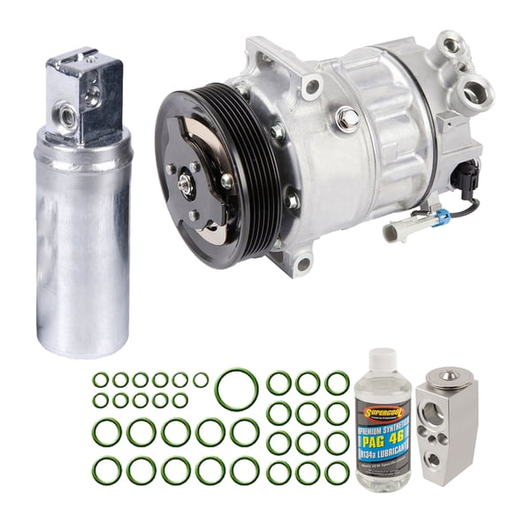 For Saab 9-5 2010 OEM AC Compressor w/ A/C Repair Kit - BuyAutoParts