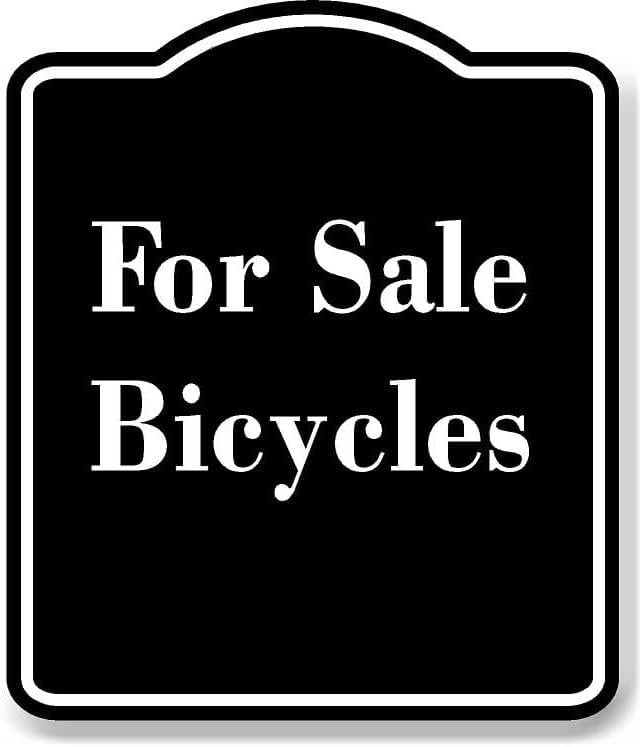 For Sale Bicycles BLACK Aluminum Composite Sign 20''x24''