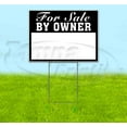 thumbnail image 1 of For Sale By Owner (18"" X 24"") Yard Sign, Includes Metal Step Stake, 1 of 4
