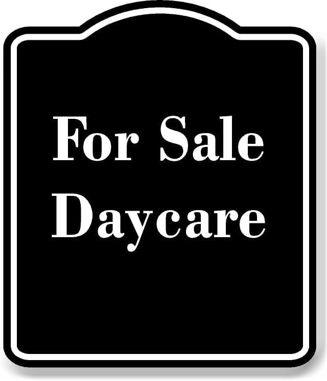 For Sale Daycare BLACK Aluminum Composite Sign 20''x24''