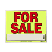 For Sale Sign, 11 x 14" Neon Laminated Sign, Sunburst Systems 3620 For Sale Poster