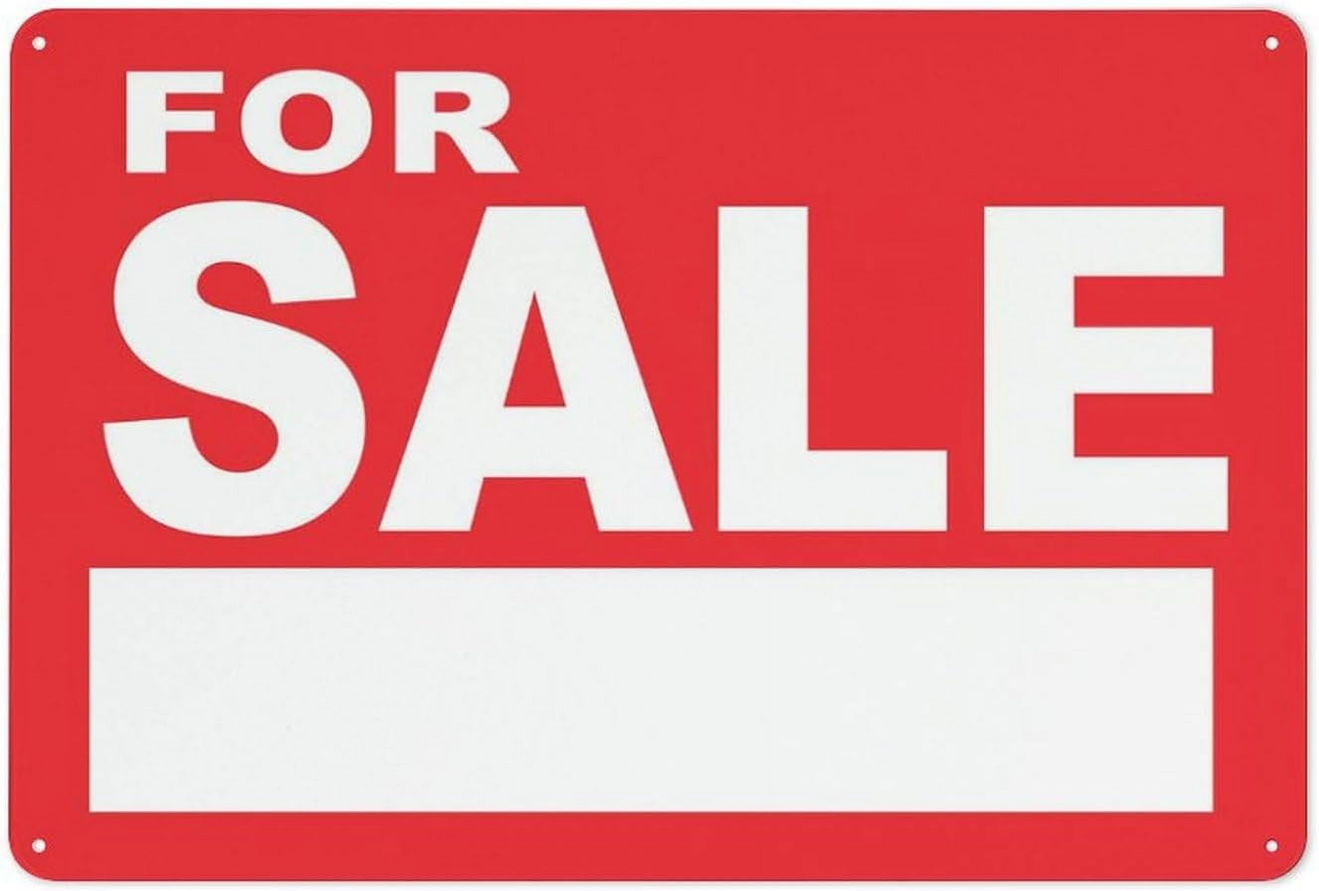 For Sale Sign 12 X 8 Inches Reflective Aluminum Metal Warning Signage ...
