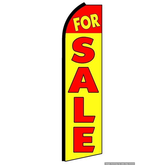For Sale Swooper Flag (Hardware Not Included) |Advertisement /Business Flags | Feather Flag |
