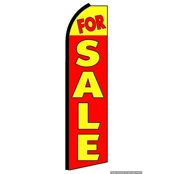 For Sale Swooper Flag (Hardware Not Included) |Advertisement /Business Flags | Feather Flag |