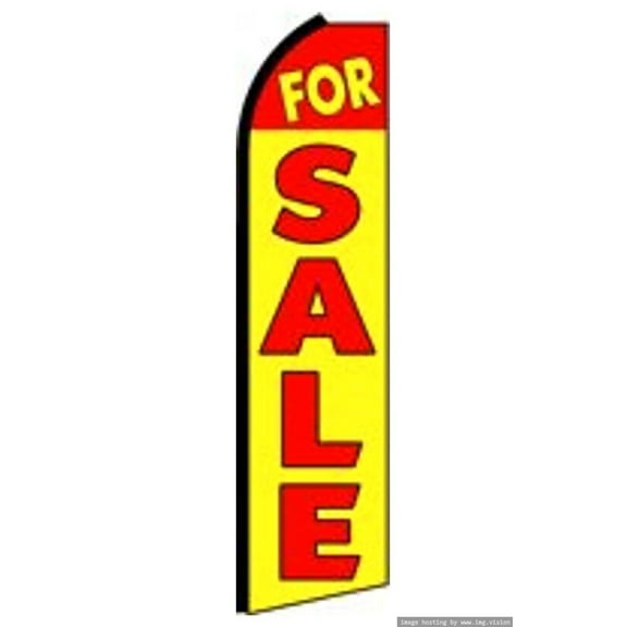 For Sale Swooper Flag (Hardware Not Included) |Advertisement /Business Flags | Feather Flag |
