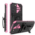 thumbnail image 1 of For Samsung A03s Case with Belt Clip Holster, Heavy Duty Military Grade Drop Protective, 360° Rotating Kickstand Shockproof TPU Shell Durable Rugged Cover For Samsung Galaxy A03s, Pink, 1 of 15