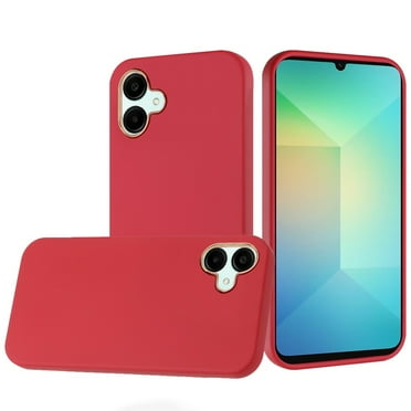 For Samsung A06 Classy Slick Chromed Around Hybrid - Red