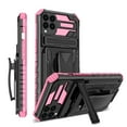thumbnail image 1 of For Samsung A12 5G Case with Belt Clip Holster, Heavy Duty Military Grade Drop Protective, 360° Rotating Kickstand Shockproof TPU Shell Durable Rugged Cover For Samsung Galaxy A12 5G, Pink, 1 of 15