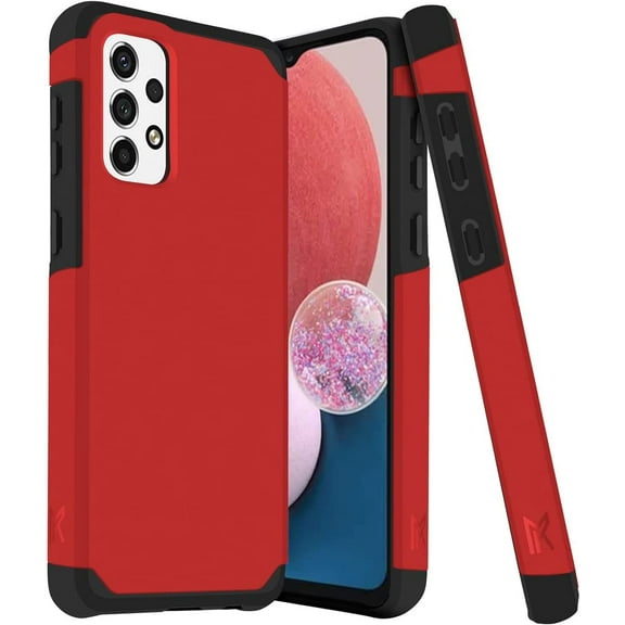 For Samsung A13 4G LTE SM-A135 Shockproof Cover Phone Case - mk Red