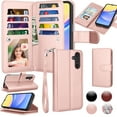 thumbnail image 1 of For Samsung A15 6.5" 2024 Case, Samsung Galaxy A15 6.5" 5G Wallet Case, Tiflook PU Leather Card Holder Flip Cover [Detachable Magnetic] Pink, 1 of 6