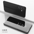 For Samsung A15 Case Luxury Flip Stand Clear View Mirror Phone Case For