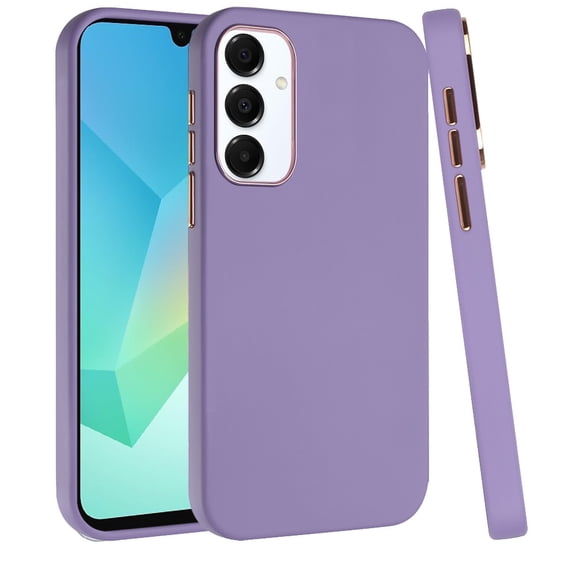 For Samsung A16 5G Classy Slick Chromed Around Hybrid Case Cover - Dark Purple