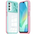 thumbnail image 1 of For Samsung A16 5G Fusion Transparent Clear Hybrid Case Cover - Pink/Blue, 1 of 3