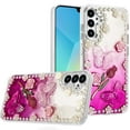 thumbnail image 1 of For Samsung A16 5G Pearls Epoxy Glitter Ornaments Design Chrome Edged Case - 7, 1 of 3