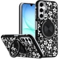 thumbnail image 1 of For Samsung A17 5G Metal Diamond CD Pattern Design Matte Finished Hybrid with Rotational Ring [Car Mount Friendly] Case - 7, 1 of 4