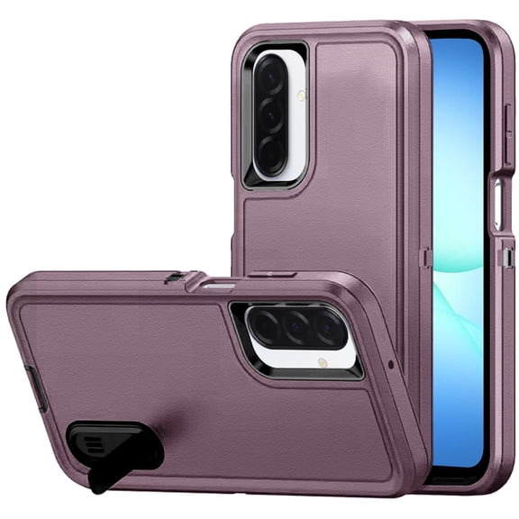 For Samsung A17 5G PEAK 3in1 Toughest Hybrid with Stand Cover Case - Burgundy/Black