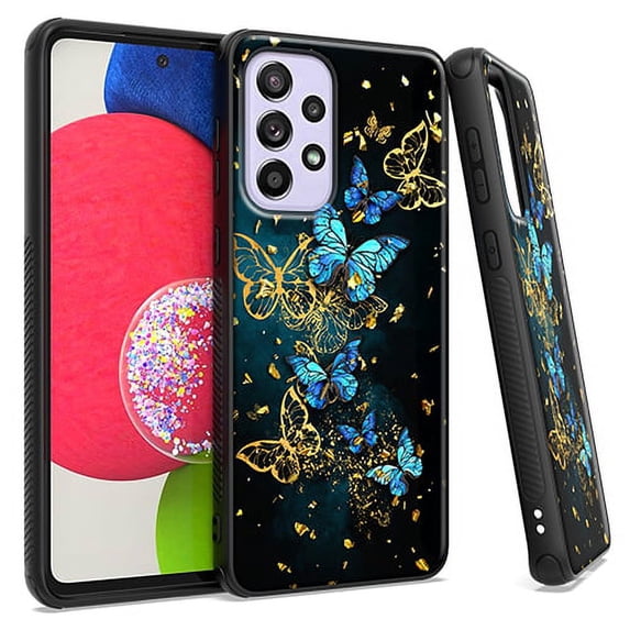 For Samsung A53 Chrome Flake Butterfly
