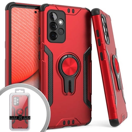 For Samsung A72 Magnet Ring Stand 4 Red