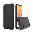 thumbnail image 1 of For Samsung Galaxy A01 Hybrid Metal Brushed Shockproof Tough Case Cover Black, 1 of 4