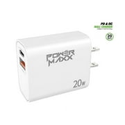 For Samsung Galaxy A02 20W Fast Home Wall Travel Charger PD USB C & USB A - Wall Home Charger Only