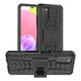 thumbnail image 1 of For Samsung Galaxy A03S 164mm Tire Texture Shockproof TPU+PC Protective Case with Holder, 1 of 8