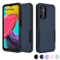 thumbnail image 1 of For Samsung Galaxy A03S A13 A14 A23 A32 A34 A53 A54 5G Case,Njjex 2 in 1 PC Phone Case ,Rubber & Rugged Shockproof Full Body Protection Case Cover-Blue, 1 of 7