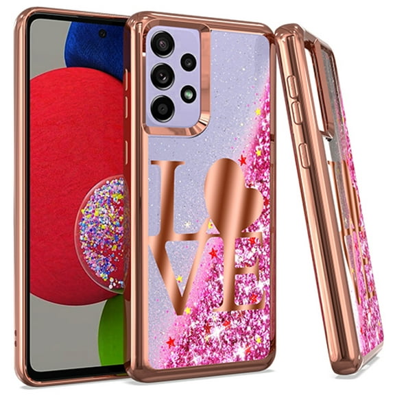 For Samsung Galaxy A03S SM-S134DL Liquid Cover Phone Case - Love