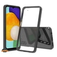thumbnail image 1 of For Samsung Galaxy A04S Crystal Clear Back Panel + TPU Bumper Hybrid Slim Hard Shockproof Defender Anti-Drop Cover ,Xpm Phone Case [ Black ], 1 of 8