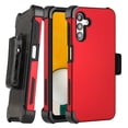 thumbnail image 1 of For Samsung Galaxy A04S / SM-A047F Impact Dual Layer Protective Shockproof Hybrid Case Cover With Clip Red, 1 of 6