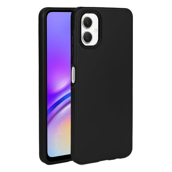 For Samsung Galaxy A06 / SM-A065 TPU Full Body Scratch Proof Shockproof Protective Hybrid Case Cover Black