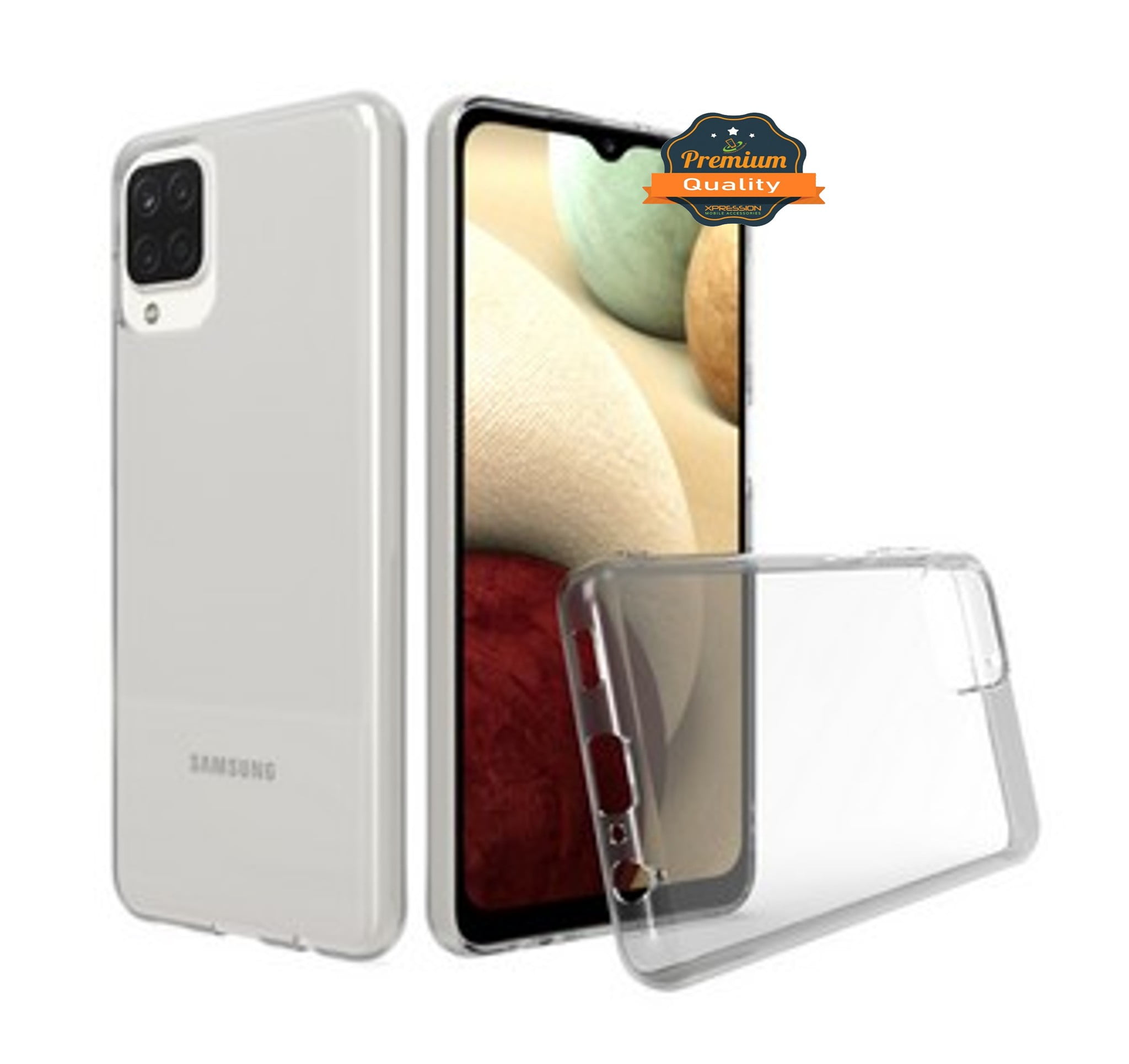 For Samsung Galaxy A12 5G Slim Fit Classic Transparent Matte Soft