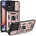 thumbnail image 1 of For Samsung Galaxy A12 Case, Ring Kickstand Magnetic & Slide Camera Protector Military-Grade Hybrid Rugged Drop Protection Phone Cover, 1 of 1