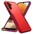 thumbnail image 1 of For Samsung Galaxy A13 5G Hybrid Bumper Rugged Dual Layer Heavy-Duty Military-Grade Rubber TPU Defender Protective Phone Case Cover by Xpression [Red], 1 of 9