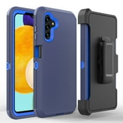 For Samsung Galaxy A13 5G Phone Rugged Drop Resistant Shockproof Case w/ Belt Clip Kickstand Built In Screen Protector