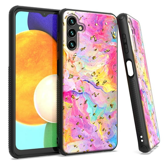For Samsung Galaxy A13 5G S136DL Chrome Glitter Cover  Phone Case - Rainbow