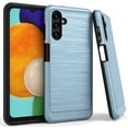 thumbnail image 1 of For Samsung Galaxy A13 5G S136DL Lining Brushed Phone Cover Case - Blue, 1 of 4