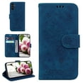 thumbnail image 1 of For Samsung Galaxy A13 Case 4G , Butterfly Embossed Pattern PU Leather Magnetic Folio Flip Kickstand Protective Cards Pocket with Hand Strap Wallet Cover For Samsung Galaxy A13 4G,Blue, 1 of 7