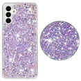 thumbnail image 1 of For Samsung Galaxy A14 5G Case,Cute Glitter Bling Twinkle Stardust with Drop Protection Shockproof Soft TPU Slim Flexible Phone Case Girls/Women Protective case for Samsung A14 5G,Purple, 1 of 6