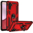 thumbnail image 1 of For Samsung Galaxy A14 5G Military Grade Rugged Dual Layers 2in1 Hard PC + TPU Shockproof Hybrid with Ring Kickstand Cover ,Xpm Phone Case [ Red ], 1 of 8