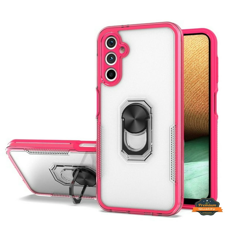 For Samsung Galaxy A14 5G Transparent Hybrid PC + TPU Magnetic 