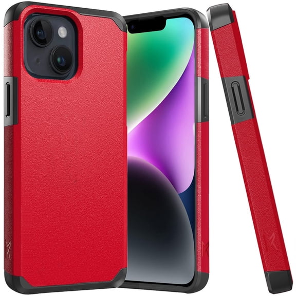 For Samsung Galaxy A15 5G Premium Slim Tough Strong Protection Shockproof 2in1 Hybrid Dual Layer Hard PC TPU Rubber Armor Cover ,Xpm Phone Case [ Red ]