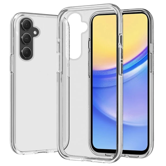 For Samsung Galaxy A15 5G Transparent Shock Absorption Thick TPU Rubber Ultra Thick Hybrid Silicone Protective Slim Back Cover ,Xpm Phone Case [ Clear ]