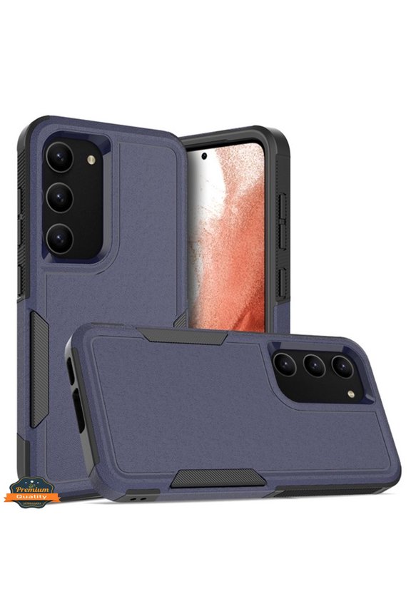 For Samsung Galaxy A16 5G Bumper Rugged Dual Layer Heavy-Duty Military-Grade Rubber TPU Defender Protective Phone Case Cover by Xpression, Blue