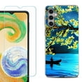 thumbnail image 1 of For Samsung Galaxy A16 5G Phone Case Cover, Shockproof Case with Tempered Glass Screen Protector, by OneToughShield - Almond Blossom Night, 1 of 3