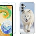 thumbnail image 1 of For Samsung Galaxy A16 5G Phone Case Cover, Shockproof Case with Tempered Glass Screen Protector, by OneToughShield - Arctic Wolf, 1 of 3
