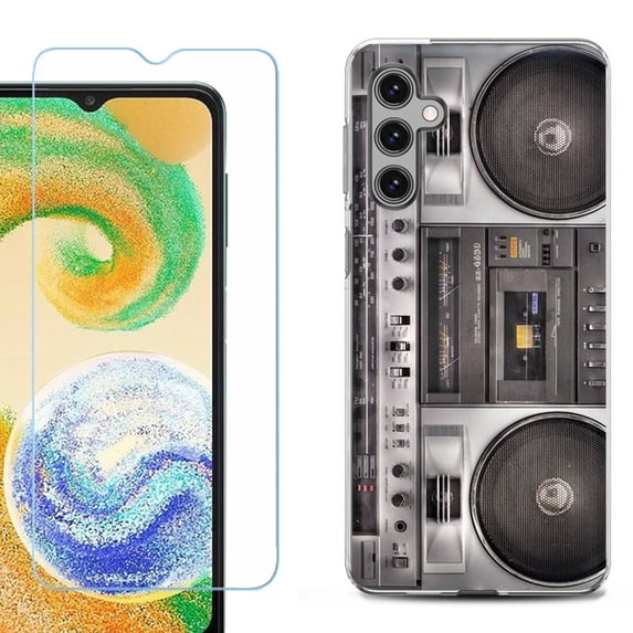 For Samsung Galaxy A16 5G Phone Case Cover, Shockproof Case with Tempered Glass Screen Protector, by OneToughShield - Boombox