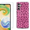 thumbnail image 1 of For Samsung Galaxy A16 5G Phone Case Cover, Shockproof Case with Tempered Glass Screen Protector, by OneToughShield - Cheetah Pink, 1 of 3