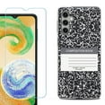 thumbnail image 1 of For Samsung Galaxy A16 5G Phone Case Cover, Shockproof Case with Tempered Glass Screen Protector, by OneToughShield - Composition Book, 1 of 3
