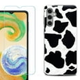 thumbnail image 1 of For Samsung Galaxy A16 5G Phone Case Cover, Shockproof Case with Tempered Glass Screen Protector, by OneToughShield - Cow Skin Design, 1 of 3